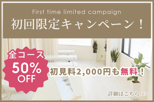 初回キャンペーン半額